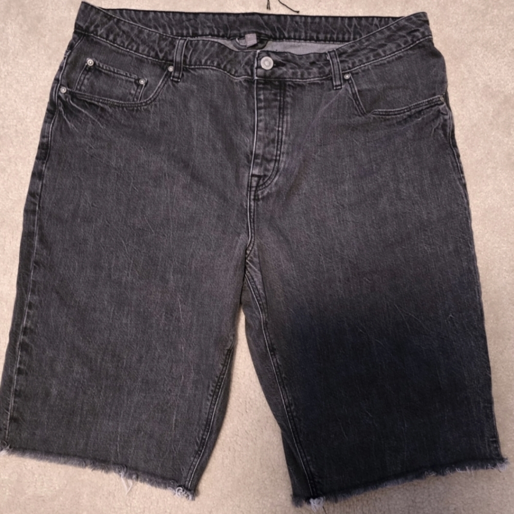 Distressed Denim Jean Shorts